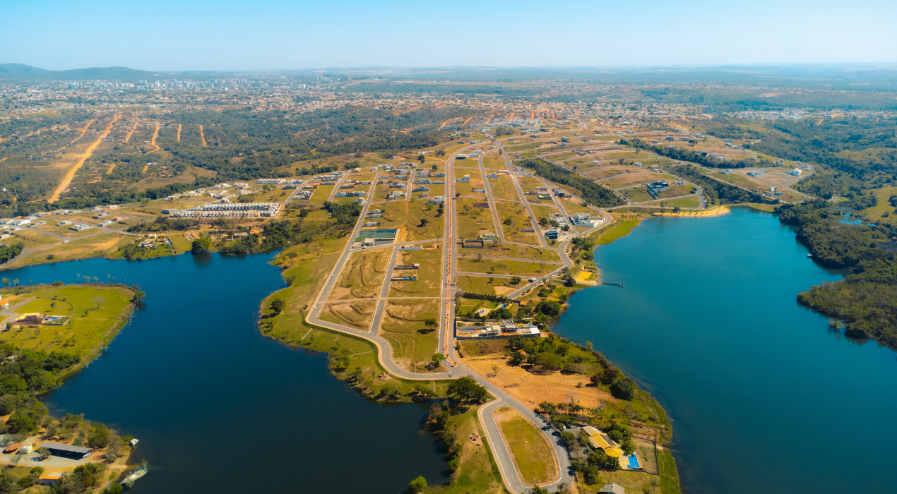 Mapa da localização privilegiada do Loteamento Lago Sul
